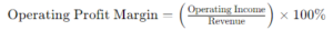 operating profit margin formula