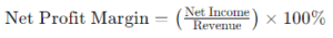 net profit margin formula